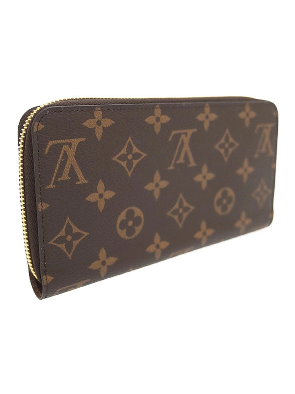 Louis Vuitton Long Round Wallet Zipper Zippy Monogram Brown